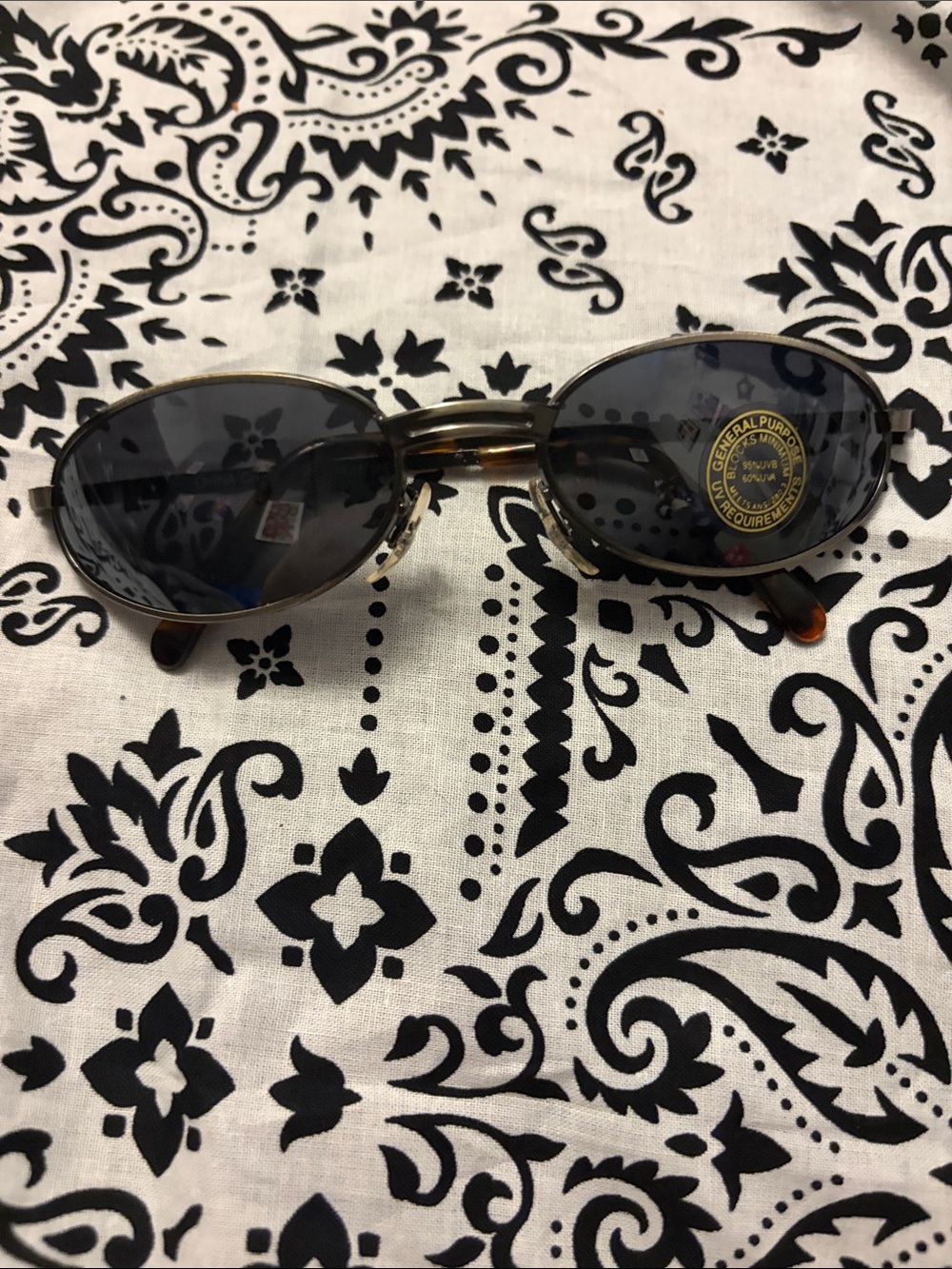 Black Oval Sunglasses - Men Shorts Accessory